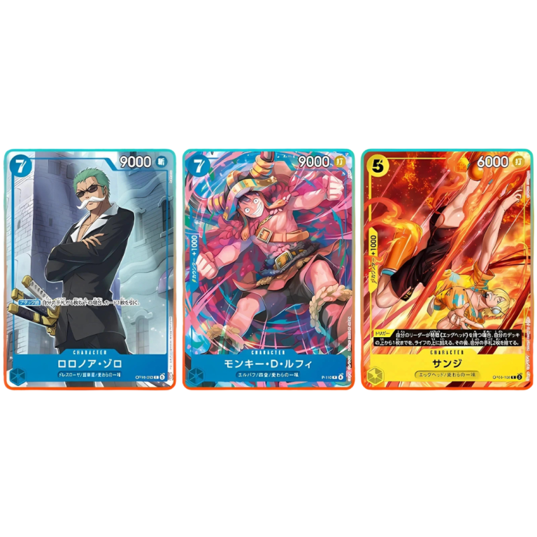 Preordine One Piece V-Jump Promo Pack – JAP: Luffy, Zoro e Sanji, arrivo gennaio 2027